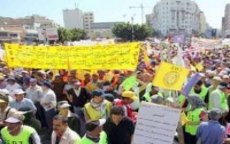 Mars voor de waardigheid, duizenden mensen betogen in Casablanca 