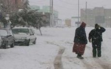 Zware sneeuwvallen in Marokko 
