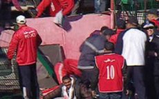 Gewonden door omgevallen hek in stadion Meknes 