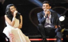 Marokkaanse kandidate Arab Idol en Palestijnse Mohammed Assaf verliefd