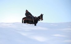 Hevige sneeuwval in regio Jerada