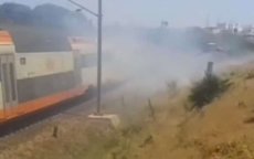 Trein vliegt in brand in Marokko