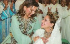 Trouwfoto's Prinses Lalla Soukaina en Mehdi Regragui