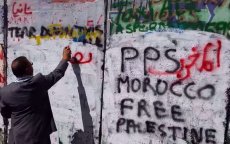 Marokkaanse Partij laat steunbericht aan Palestina op Israëlische Apartheidsmuur