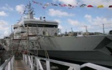 De patrouilleboot Bir Anzarane aan de Marokkaanse zeemacht overhandigd