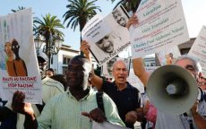 Betoging tegen racisme in Rabat