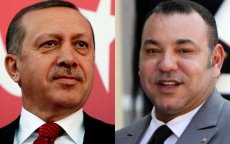 Mohammed VI spreekt met Recep Tayyip Erdogan