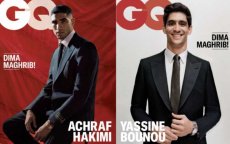 Hakimi en Bounou op cover GQ Middle East magazine