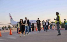 Boze wereld-Marokkanen op luchthaven Casablanca