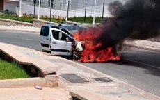 Brand verwoest gezinswagen in centrum Al Hoceima
