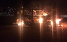 Bus volledig uitgebrand in Nador