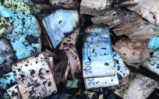 Geldtransportwagen brand uit in Oujda, ook geld in rook opgegaan