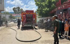 Grote brand door telefoonlader in Tanger