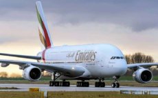 A380 van Emirates keert terug naar Casablanca