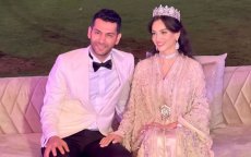 Iman Elbani en Murat Yildirim vieren 'sbo3' dochter in Rabat