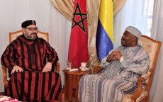 Koning Mohammed VI in Gabon