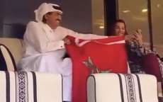 Koninklijke familie Qatar steunt Marokko op WK (video)