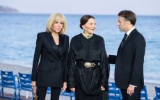 Prinses Lalla Hasnaa op presidentieel diner (video)