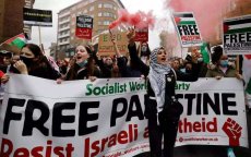 Marokkanen in Europa betuigen steun aan Palestina
