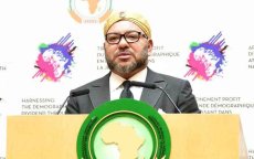 Koning Mohammed VI in Dakar