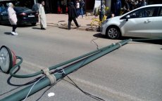 Doden door omvallende elektriciteitspalen in Marokko