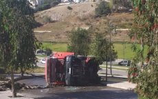 Brandweerwagen kantelt in Tanger, meerdere gewonden (video)