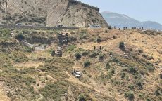 Auto over de kop op 'dodenweg' tussen Tetouan en Al Hoceima