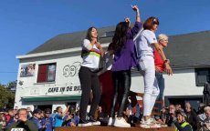 Oumi Rayane viert wereldtitel van haar grote liefde, Remco Evenepoel