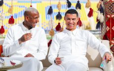 Ronaldo in traditionele qamis in Riyad gespot (video)