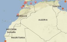 Spanje ontkent aanpassing kaart van Marokko 
