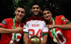 Marokkaanse u23-elftal brengt hulde aan Abdelhak Nouri na zege (foto's)