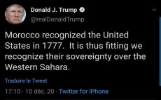 Sahara-Tweets van Trump verkocht voor 90.000 dollar