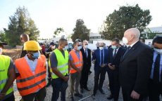 Tunesische president Kais Saied bezoekt Marokkaans veldhospitaal