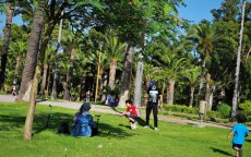 Motoren en quads jagen bezoekers Villa Haris-park Tanger weg