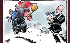 Ophef om Volkskrant-cartoon van Marokkanen die wereldbeker stelen 