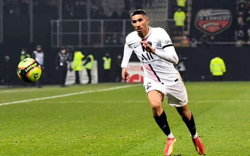 Achraf Hakimi 5ᵉ snelste speler ter wereld