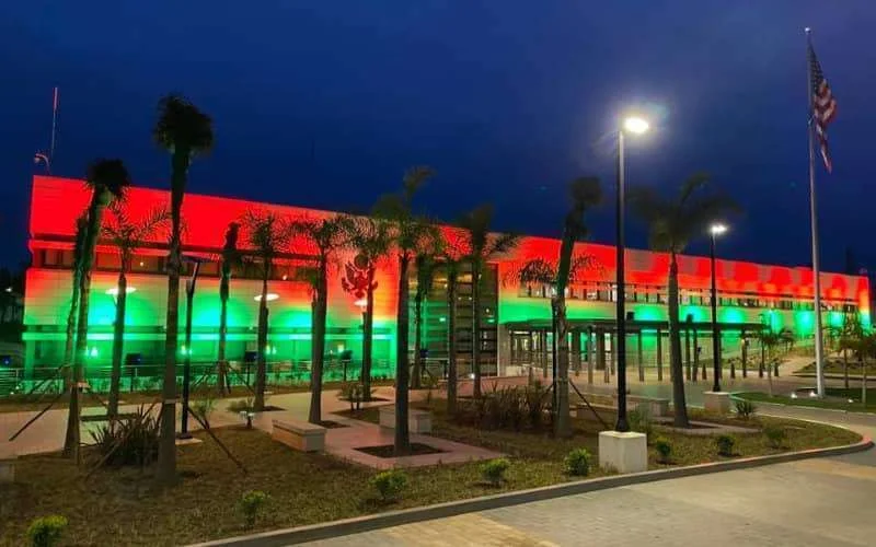 Ambassade van de Verenigde Staten kleurt Marokkaans