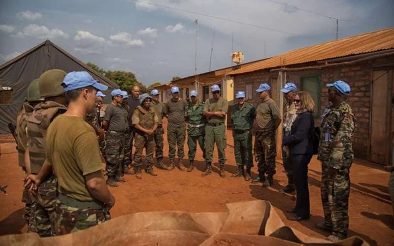 Foto's: Marokkaanse blauwhelmen in actie tegen Volksfront Centraal Afrika