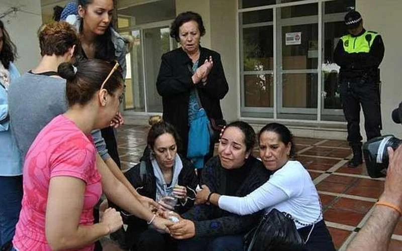 Marokkaanse gezinnen met kinderen uit huis gezet in Spanje