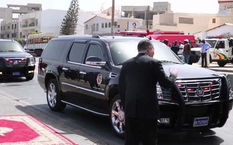 Lijfwachten Mohammed VI in actie