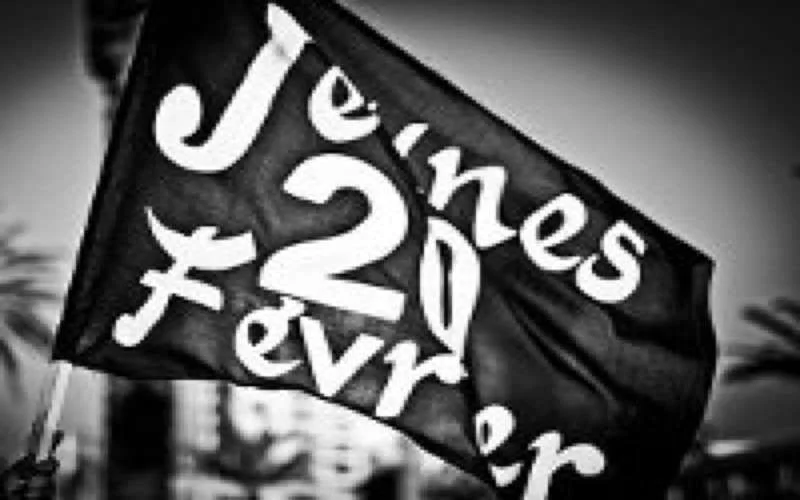 Beweging 20 februari op straat op "Revolutiedag Koning en volk"