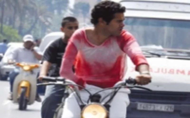 Jamel Debbouze met bromfiest in Marrakech