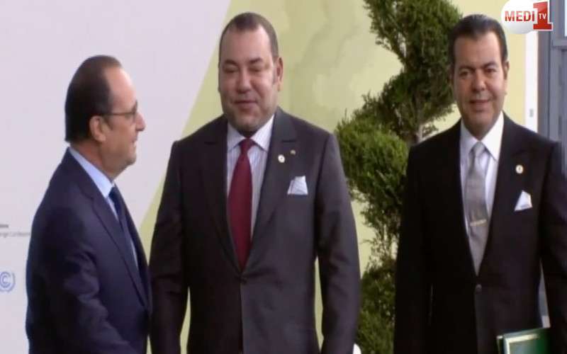 Mohammed VI en Moulay Rachid door Franse President verwelkomd (video)