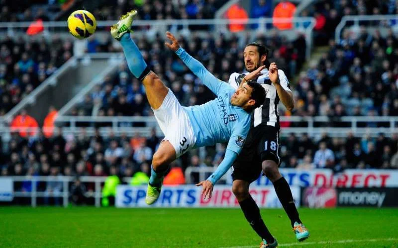Manchester City voor wedstrijd in Marokko