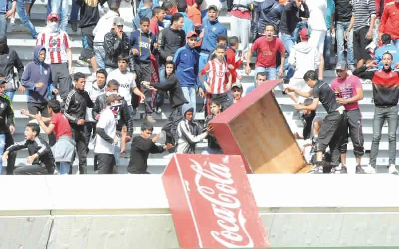 Celstraffen voor hooligans Casablanca