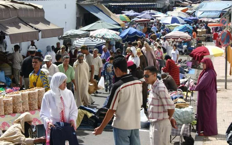 Motorbakfietsen voor straatverkopers in Casablanca