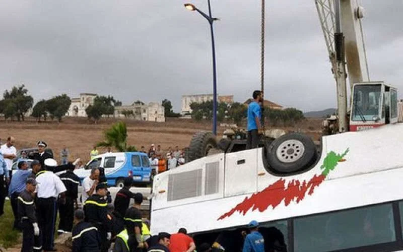 Marokkaanse voetbalspelers gewond na verkeersongeval