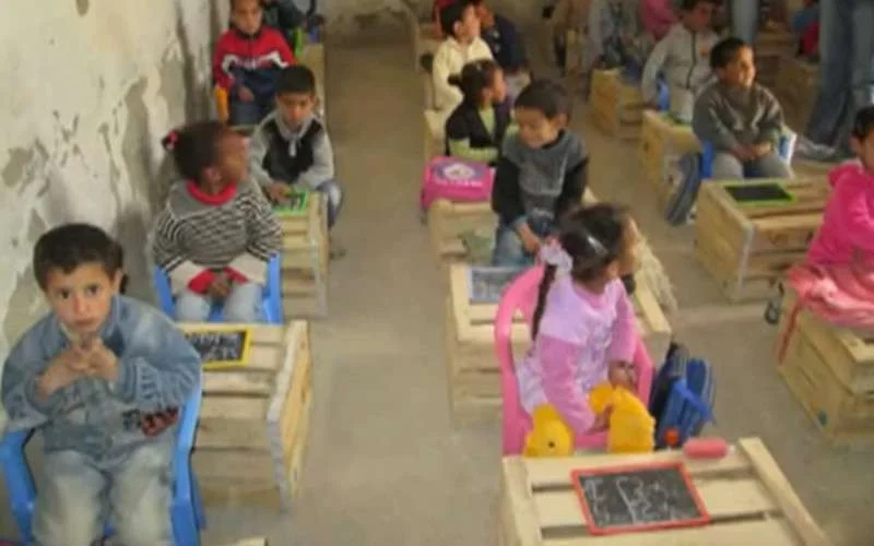 Klas met zestig leerlingen in Kenitra!