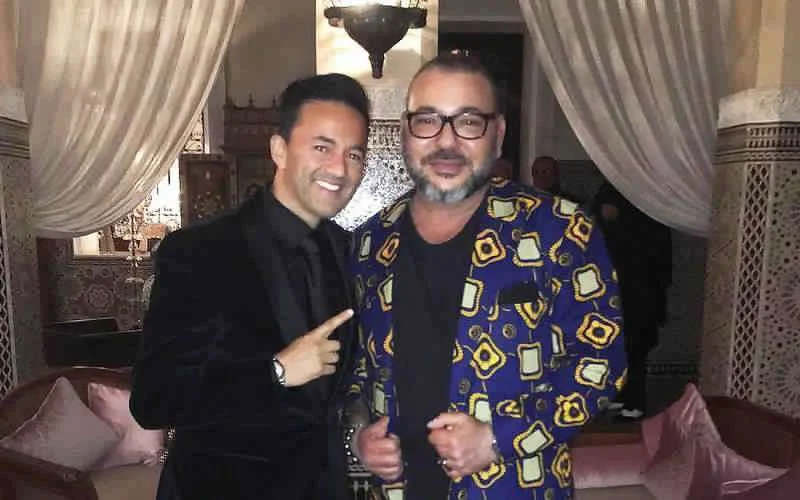Koning Mohammed VI op de foto met RedOne