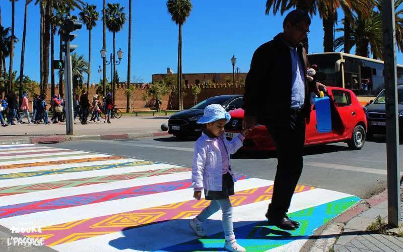 Zebrapaden in Oujda worden kunstwerken (foto's)